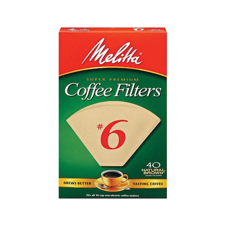 Melitta Melitta 10 cups Brown Cone Coffee Filter 40 pk 626412